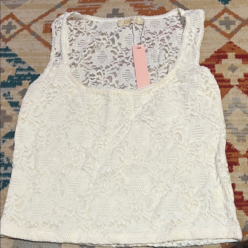 Cute lace tank top